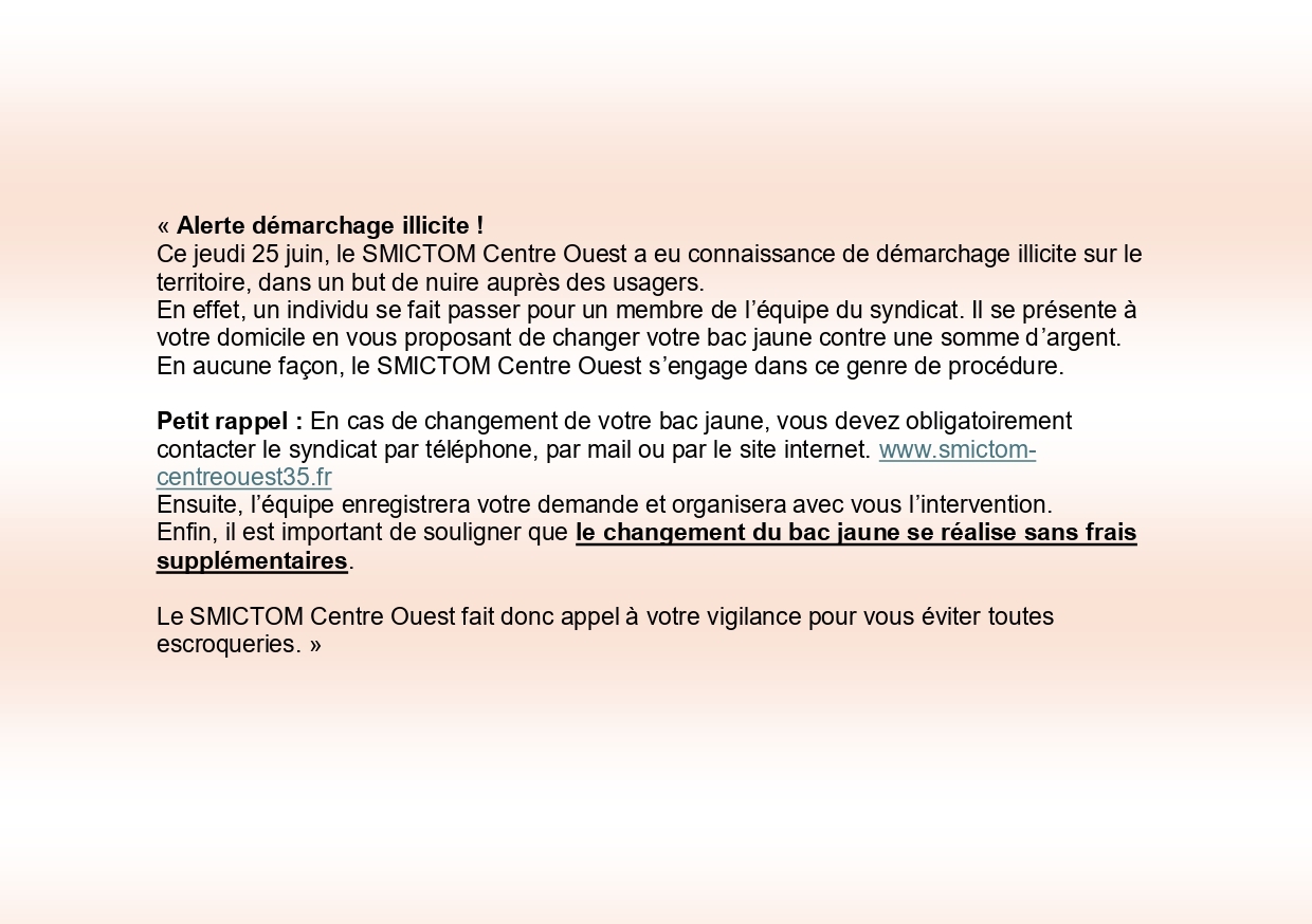Alerte SMICTOM