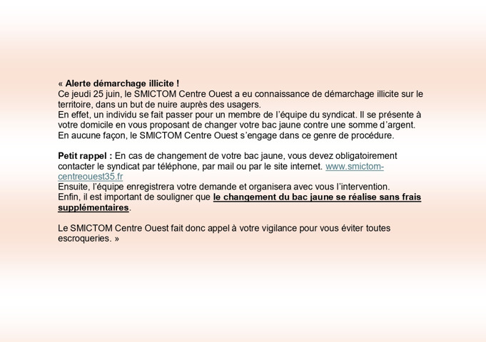 Alerte SMICTOM
