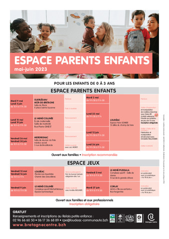 animations pour les enfants de moins de 3 ans