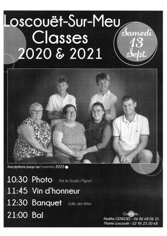 Rendez-vous pour célébrer cette jolie tradition, <br />
📅 le samedi 13 septembre<br />
🕚 Photo à 10h30 précises<br />
On compte sur vous pour venir avec vos plus beaux sourires… 😉<br />
Inscriptions en mairie