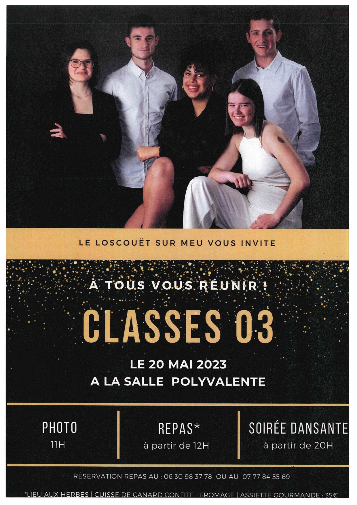 le Loscouet-Sur-Meu vous invite à tous vous réunir , le 20 mai prochain à la salle polyvalente.<br />
Photos, repas et soirée dansante. Réservation possible.