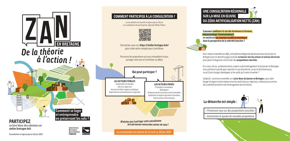 Consultation organisée par la Région sur la mise en œuvre du ZAN