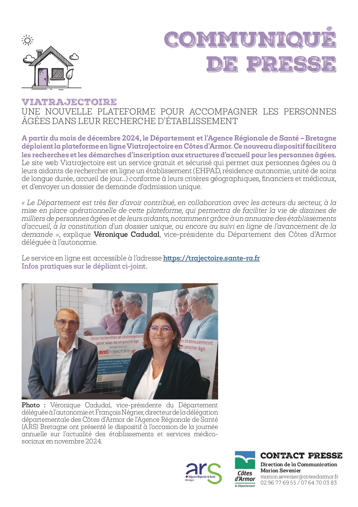 Vous recherchez un établissement pour vous ou votre proche âgé