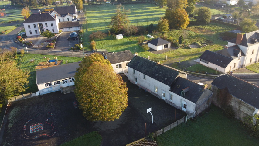 Prise de vue en drone de l'école privée Saint-Lunaire