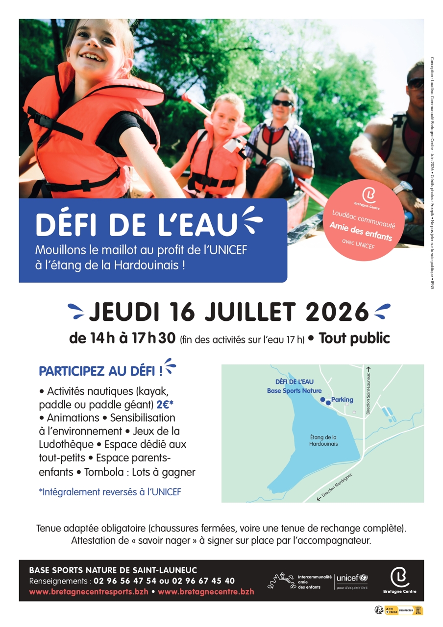 DEFI DE L'EAU - 16 JUILLET 2026 - SAINT LAUNEUC