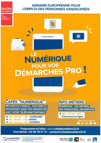 thème abordé : le numérique pour vos démarches pro