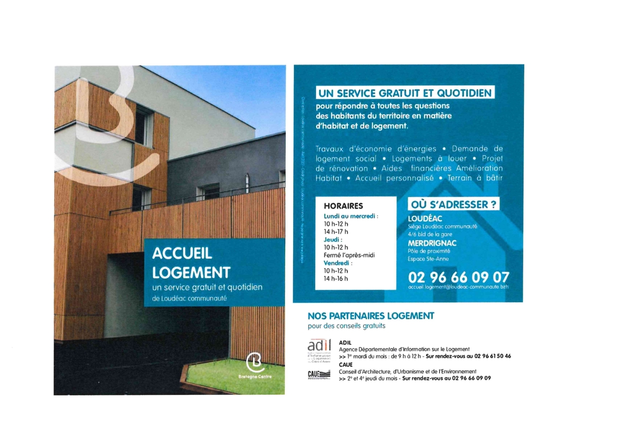 ACCUEIL LOGEMENT - SERVICE GRATUIT ET QUOTIDIEN<br />

